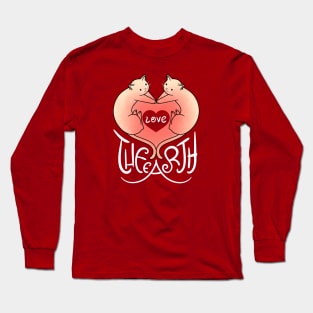 Love the Earth - Cat Heart V.4 Long Sleeve T-Shirt